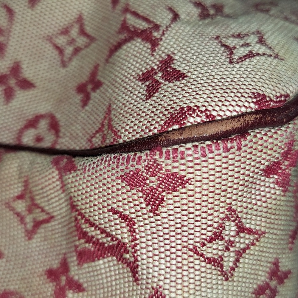 Louis Vuitton Josephine Mini Lin LV Monogram Cerise Satchel Shoulder Bag - Picture 7 of 15
